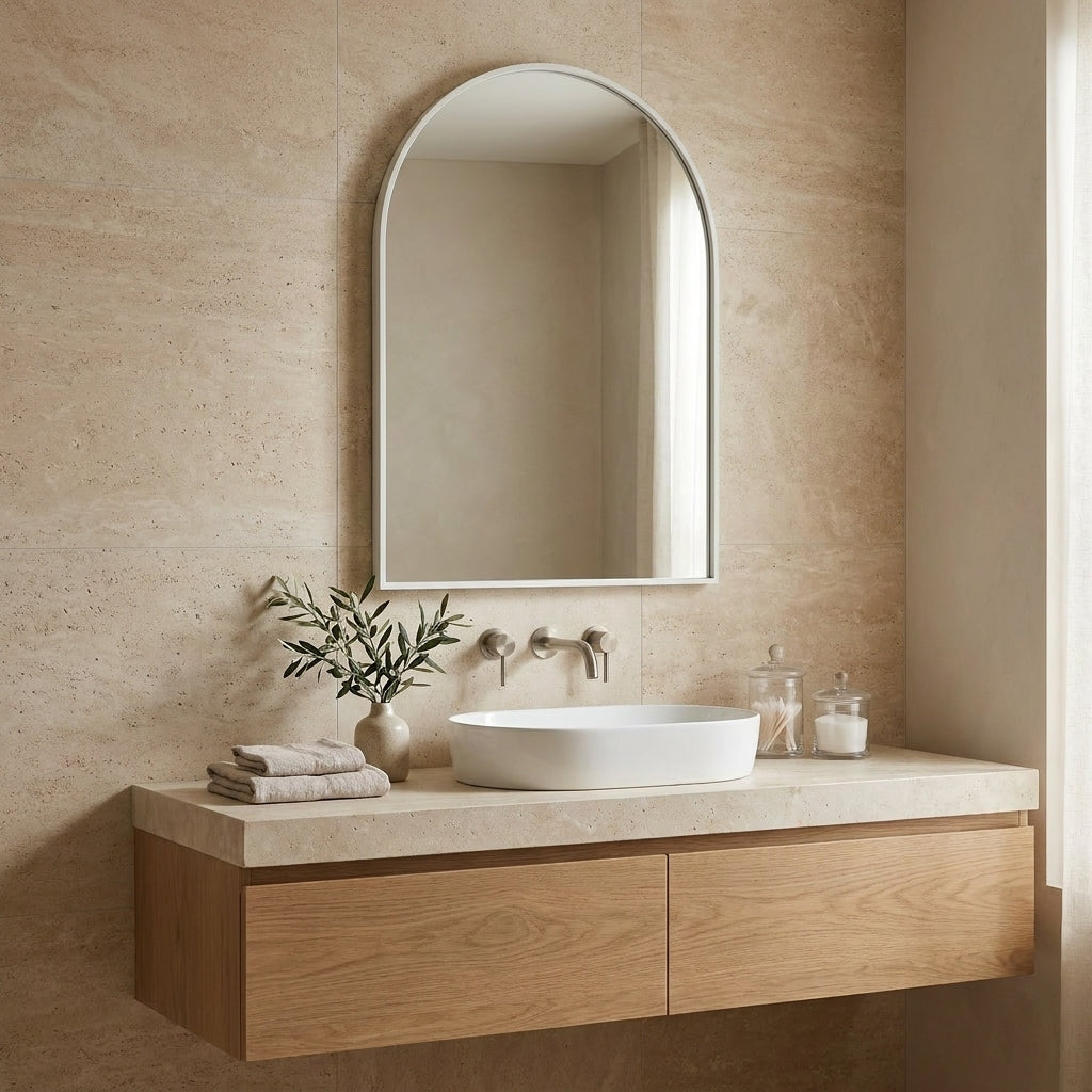 Miroir demi cercle