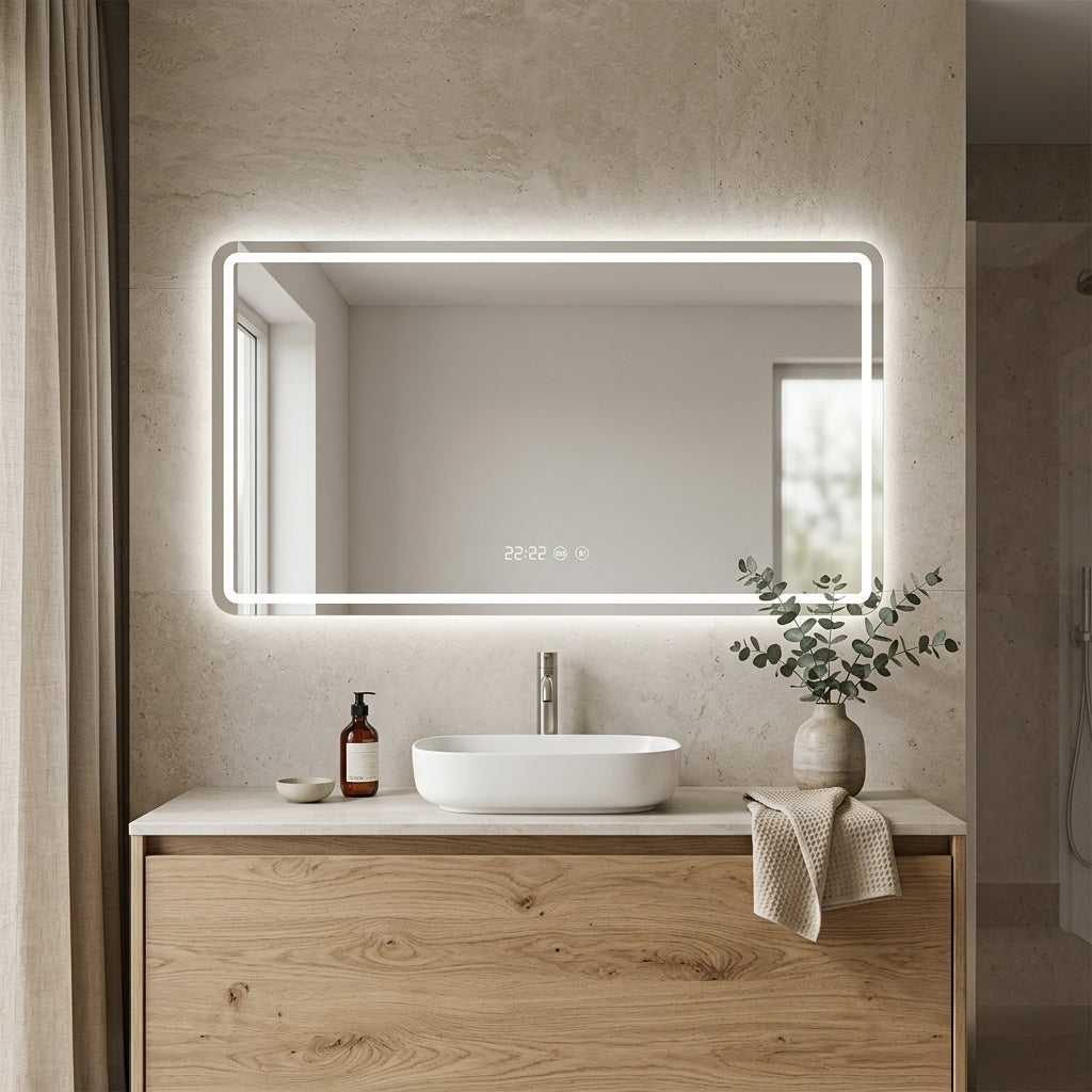 Miroir retro eclairé