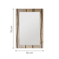 Miroir rectangulaire bois