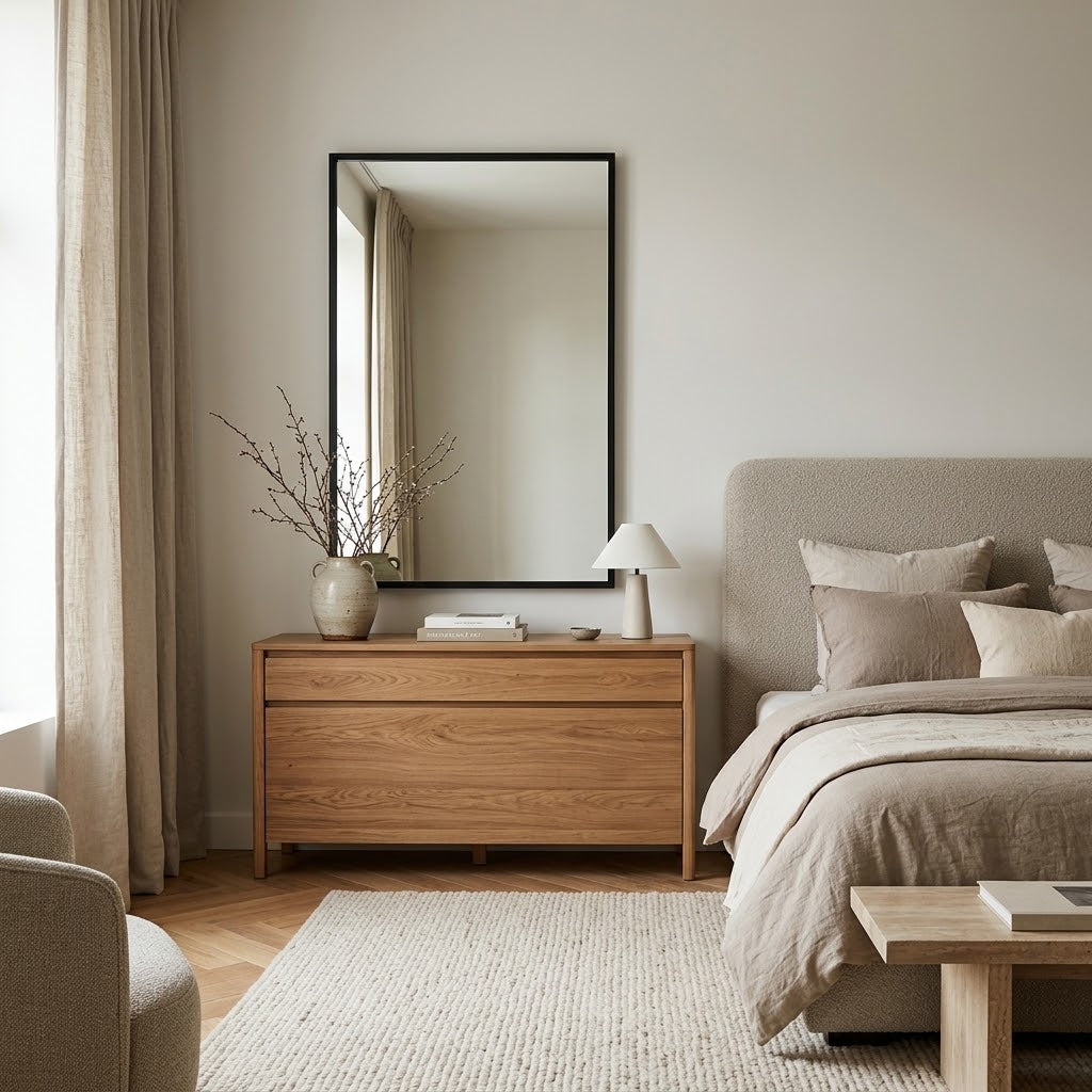 Miroir rectangle noir