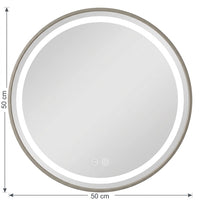Miroir rond lumineux