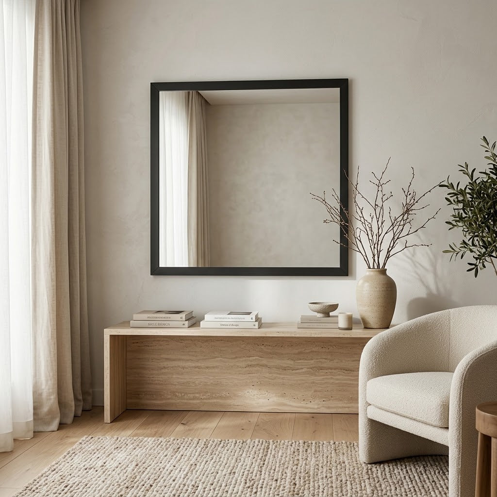 Petit miroir mural