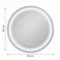 Miroir rond avec led