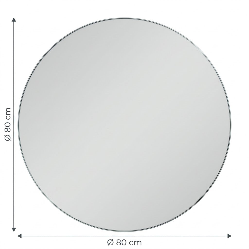 Grand miroir rond