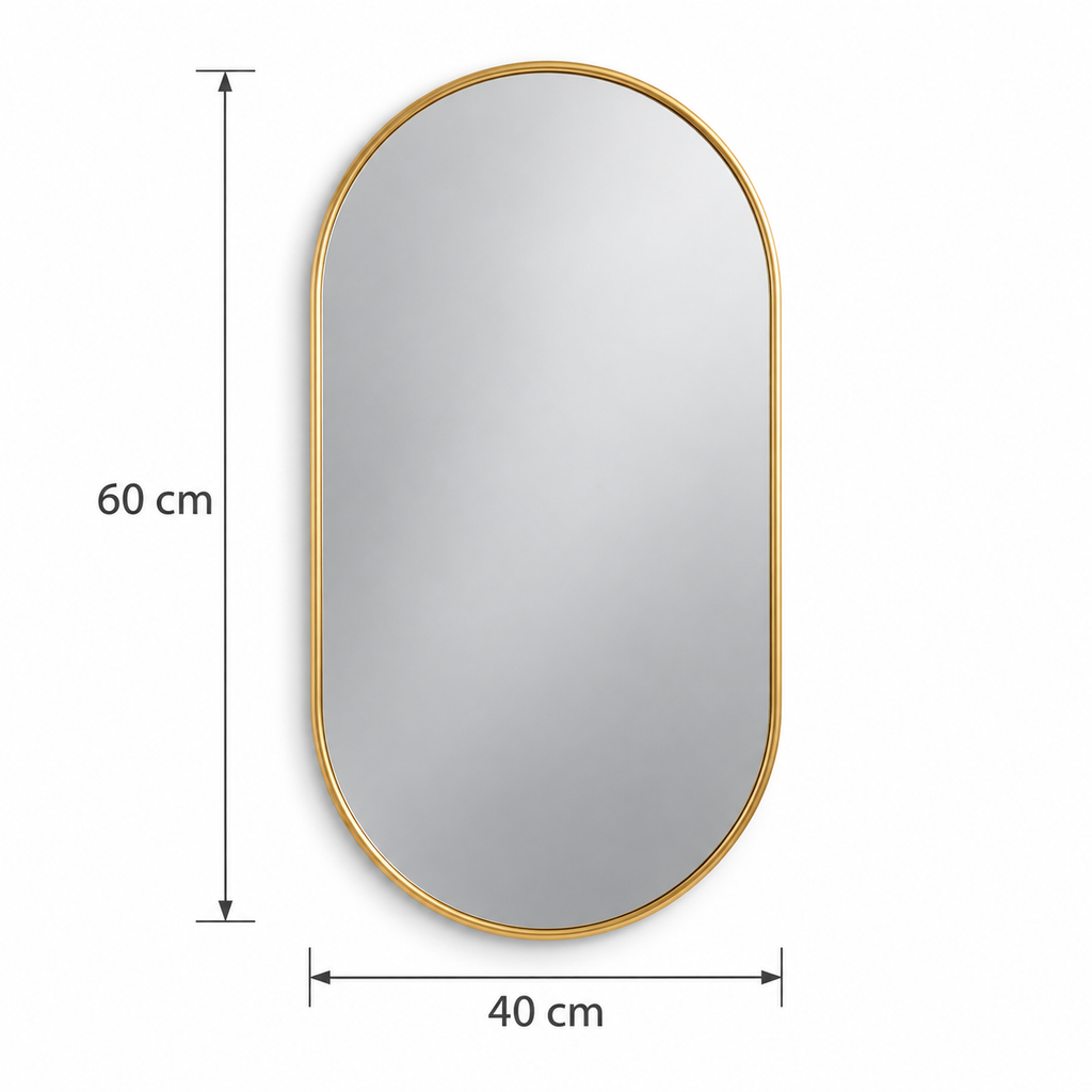 Miroir long ovale