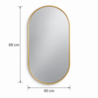 Miroir long ovale