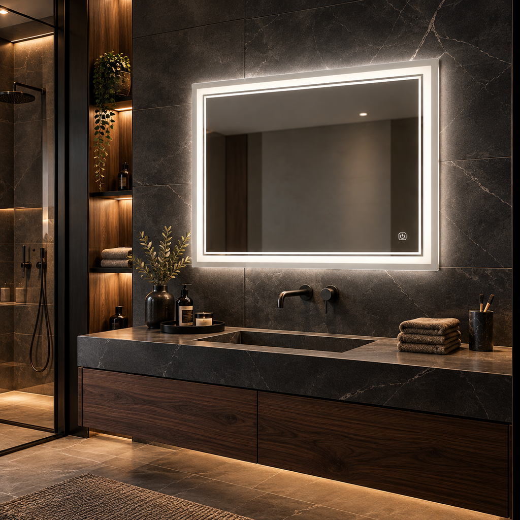 Miroir mural led