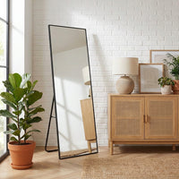 Miroir rectangle sur pied