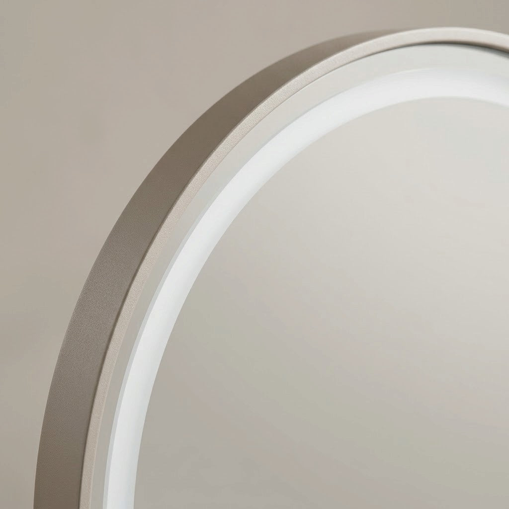Miroir rond lumineux