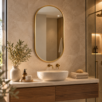 Miroir long ovale