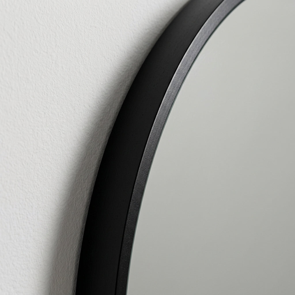 Grand miroir rond design