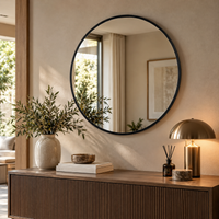 Grand miroir rond design