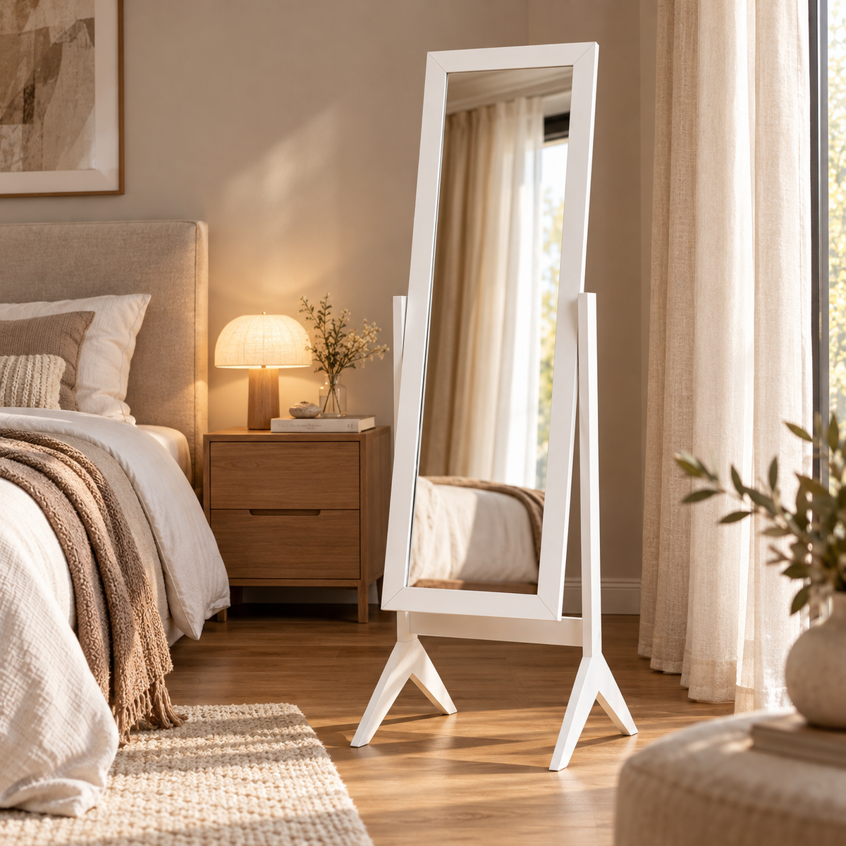 Miroir chambre sur pied