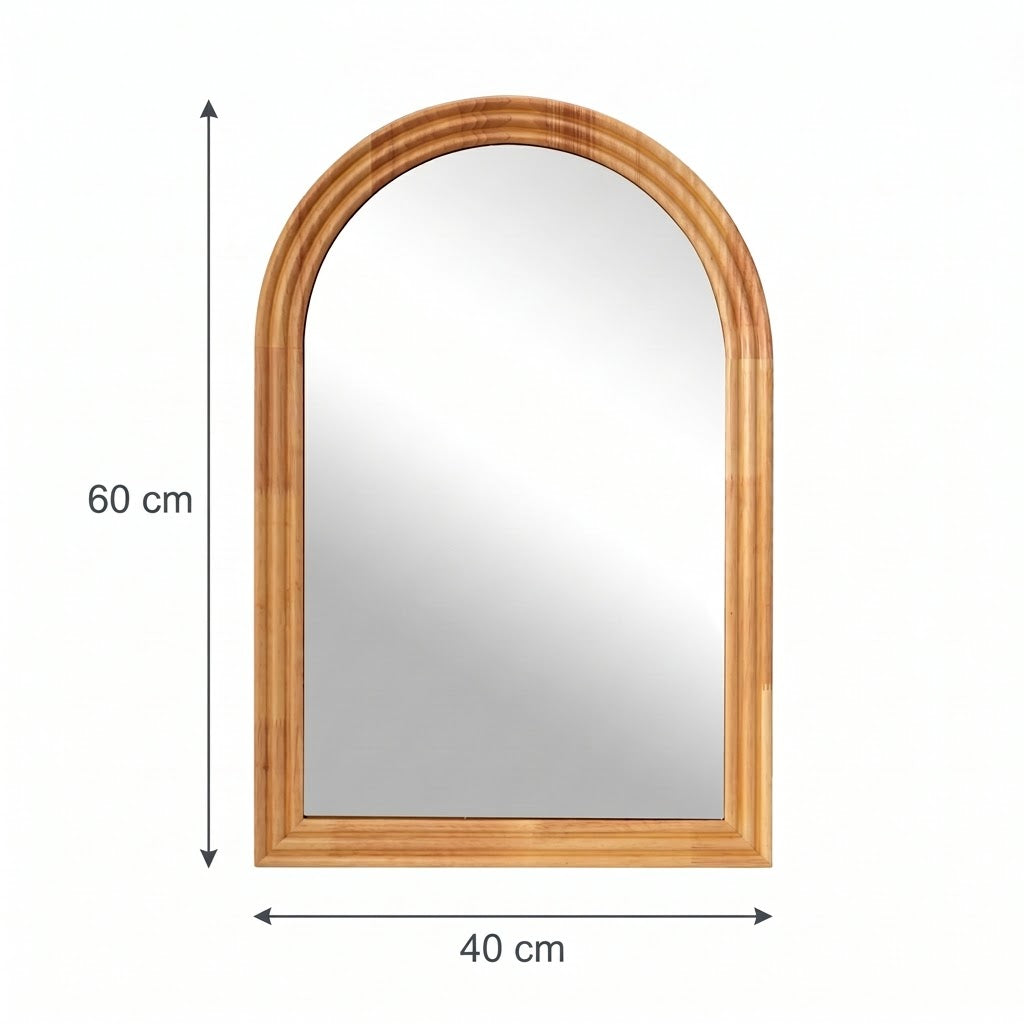 Miroir mural bois