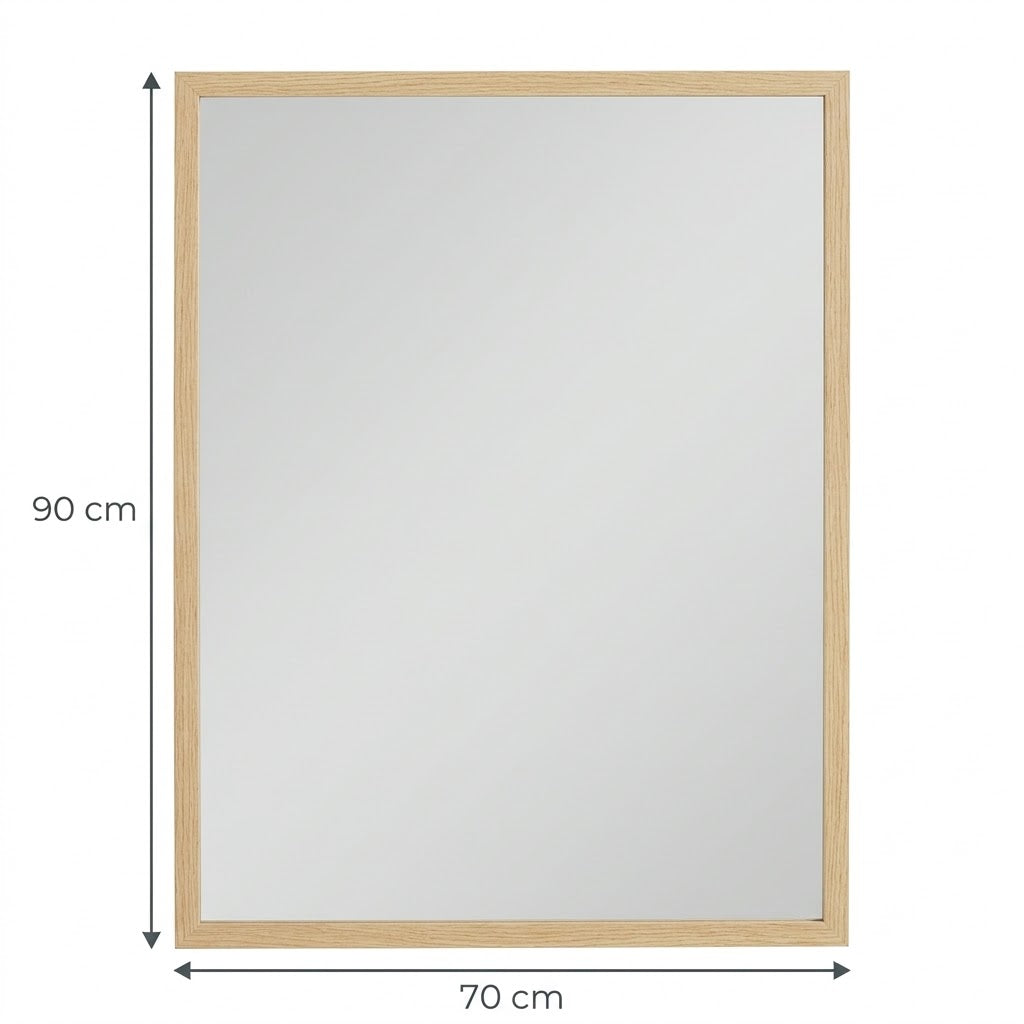 Miroir rectangle doré