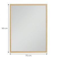 Miroir rectangle doré