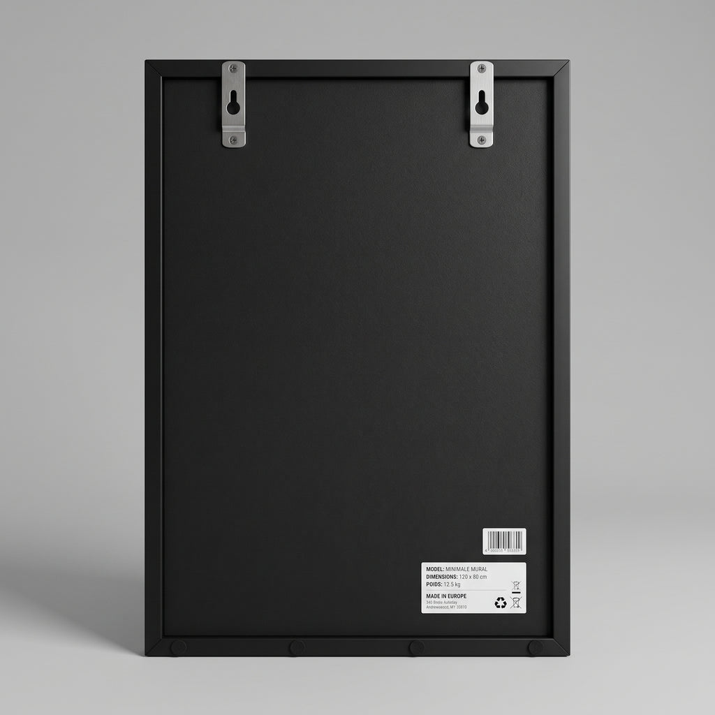 Miroir rectangle noir