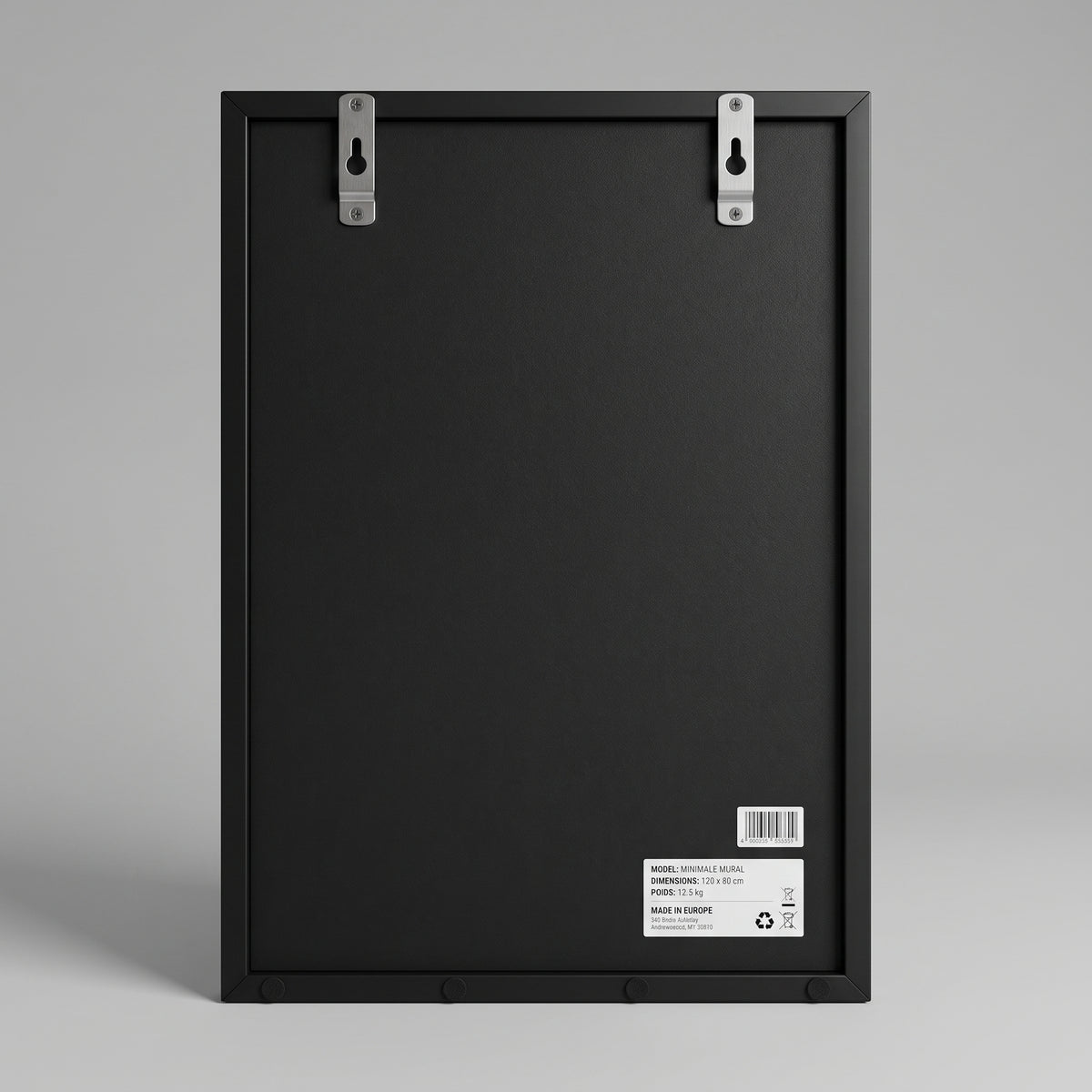 Miroir rectangle noir
