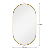 Miroir ovale salle de bain