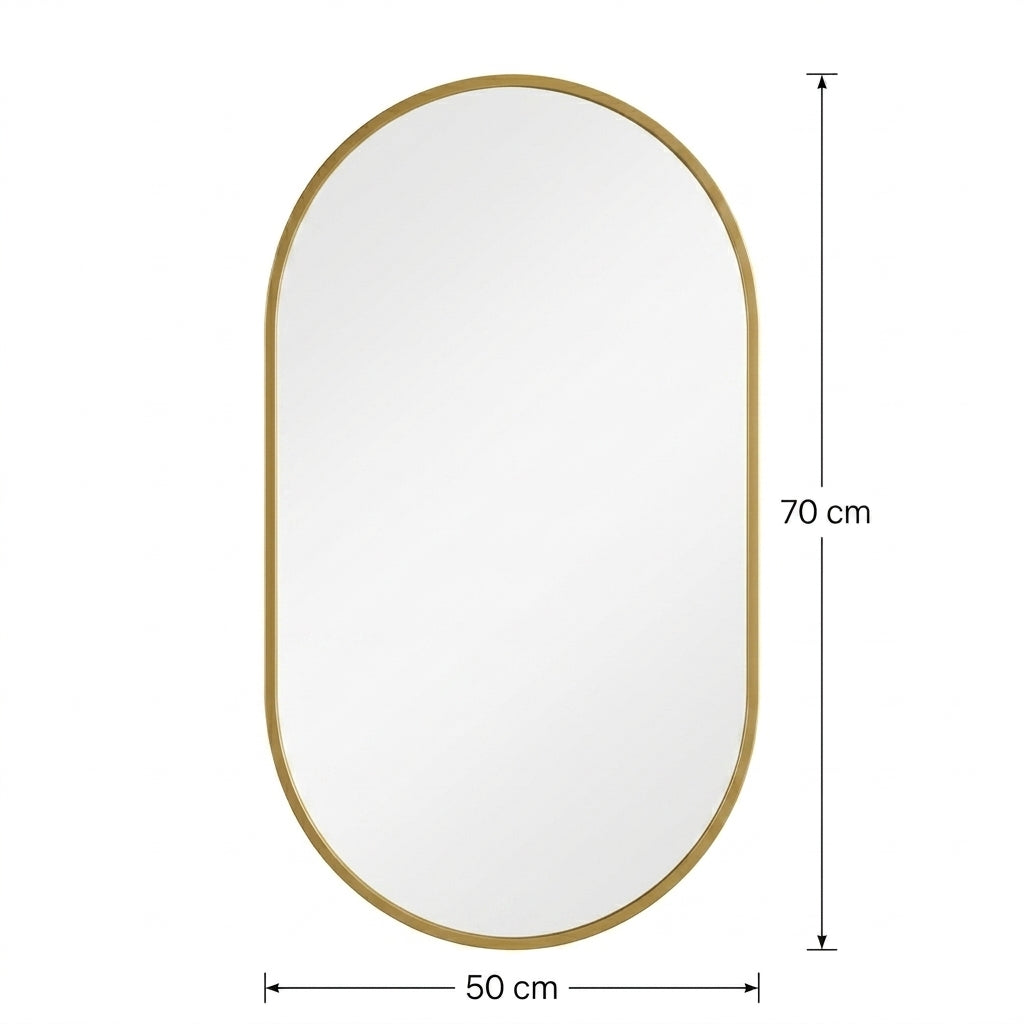 Miroir ovale salle de bain