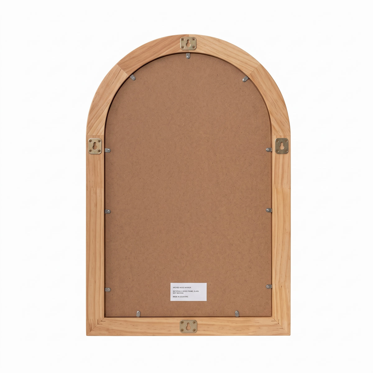 Miroir arche bois