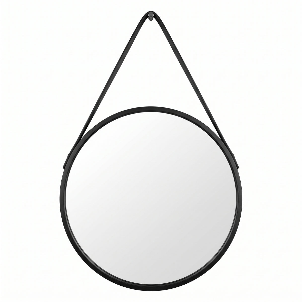 Miroir rond à lanière