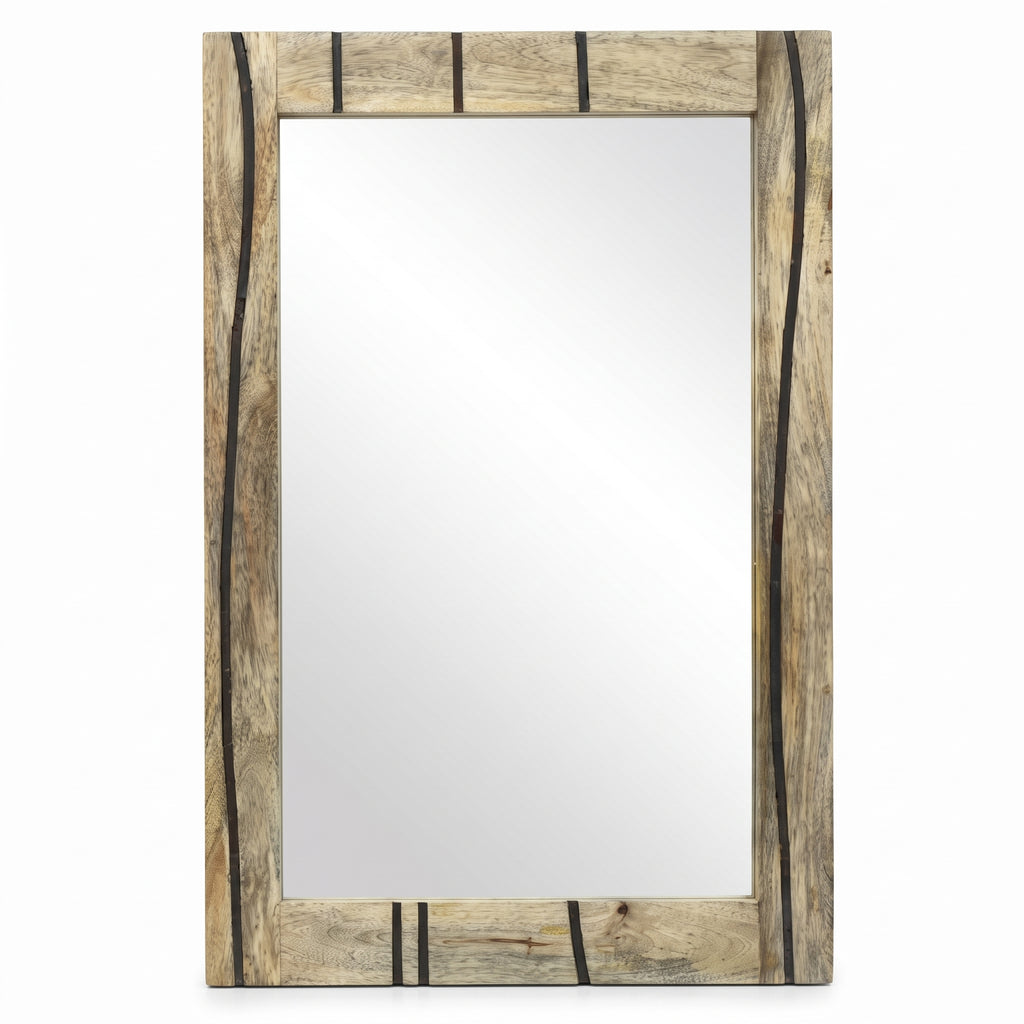 Miroir rectangulaire bois
