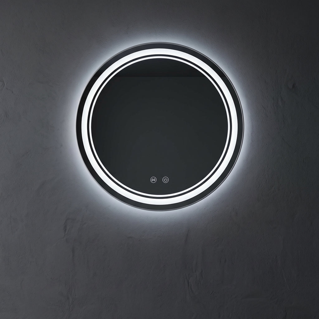 Miroir rond avec led