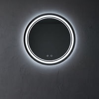 Miroir rond avec led