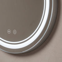 Miroir rond avec led