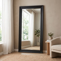 Grand miroir cadre bois