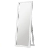 Miroir sur pied blanc