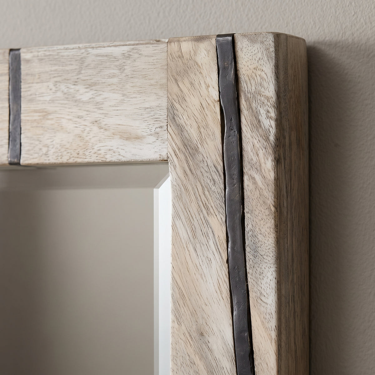 Miroir rectangulaire bois