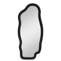 Miroir sur pied ondulé