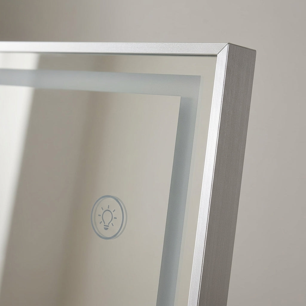 Miroir sur pied LED