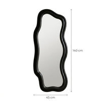 Miroir sur pied ondulé