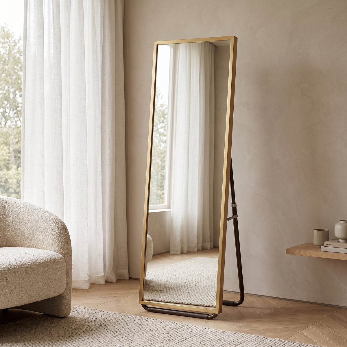 Miroir en long