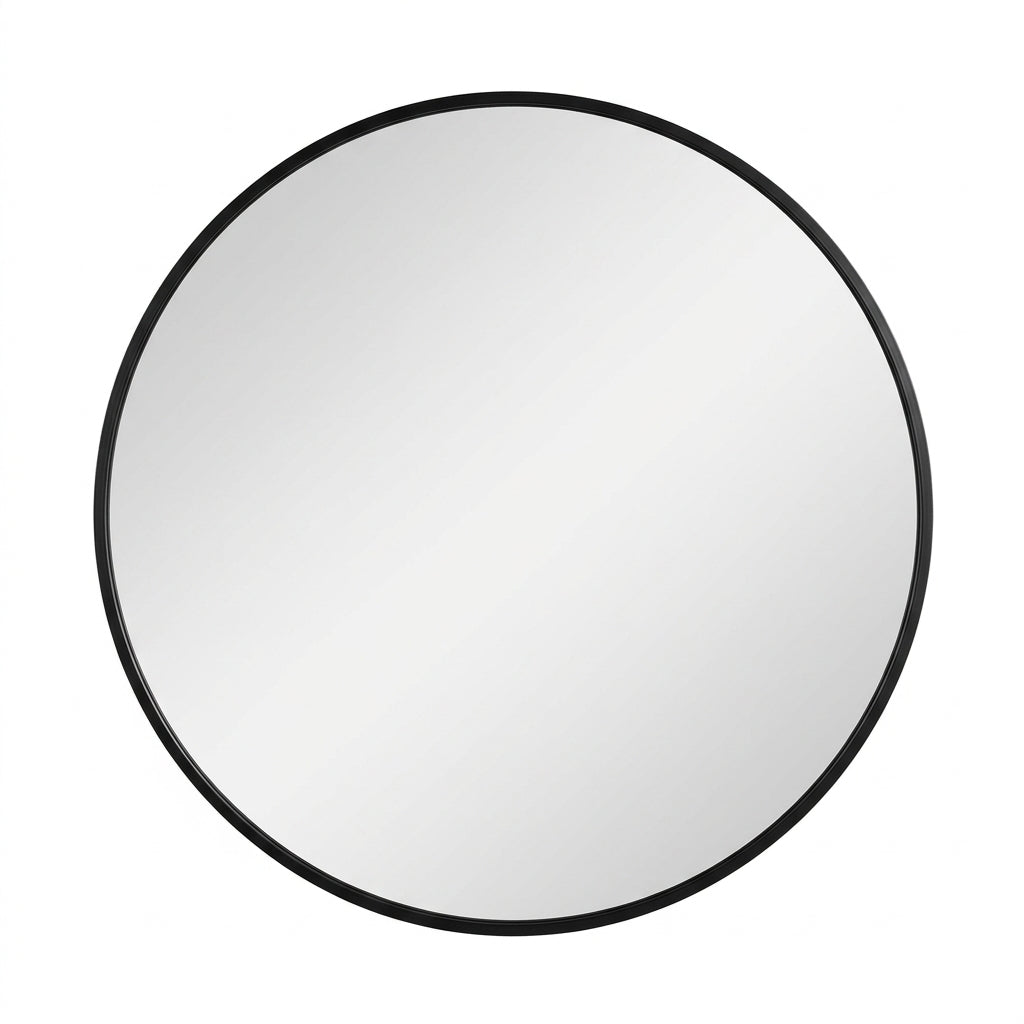 Miroir rond en metal