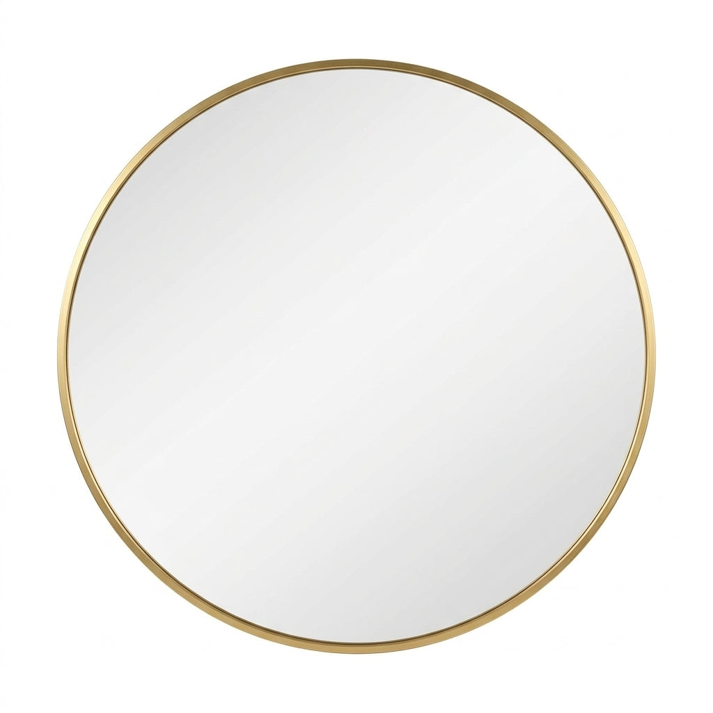 Miroir rond en metal