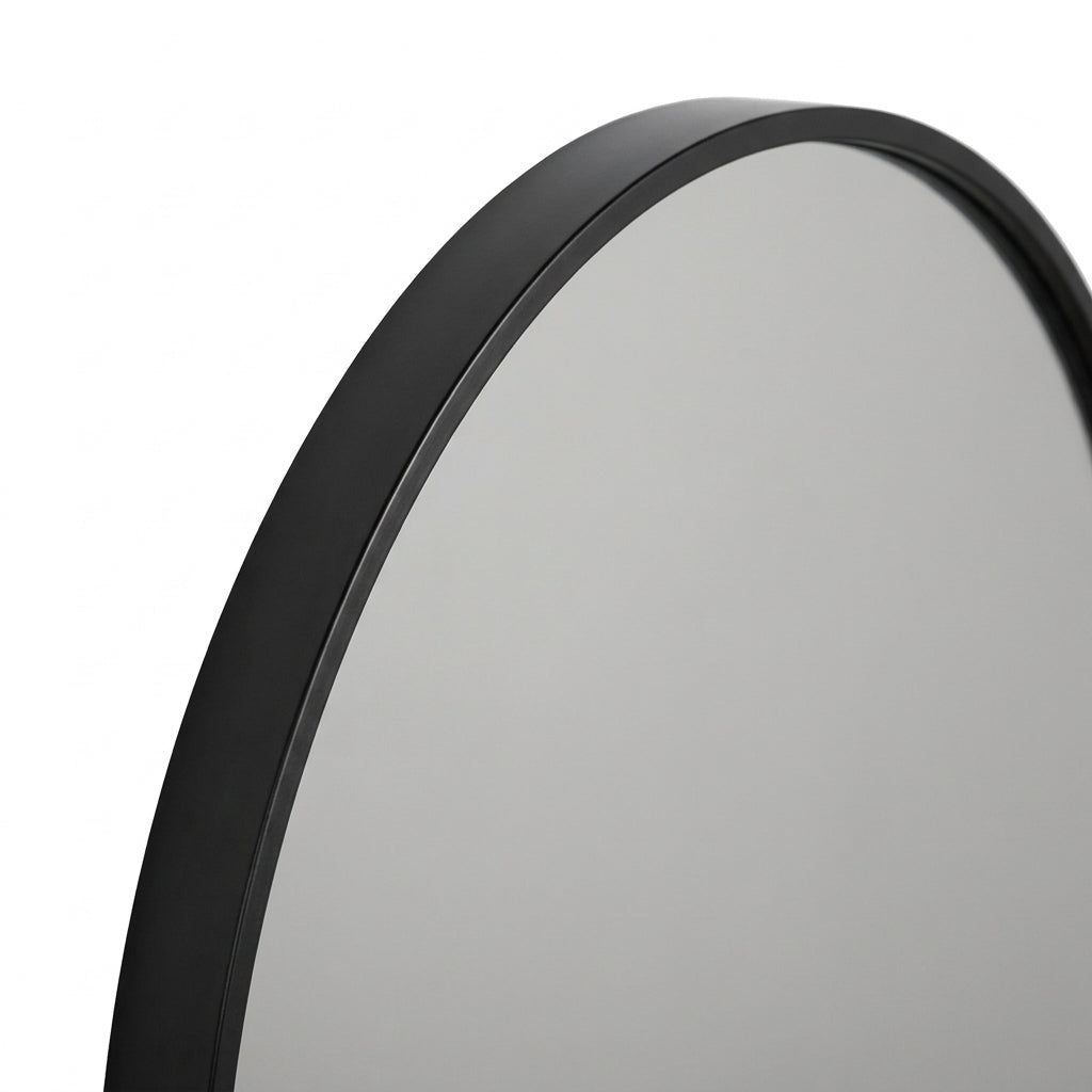 Miroir rond en metal
