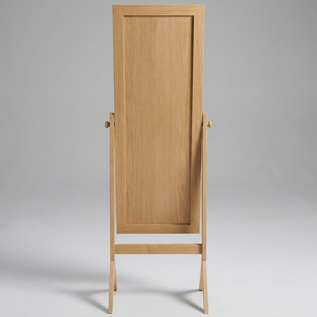 Miroir sur pied en bois