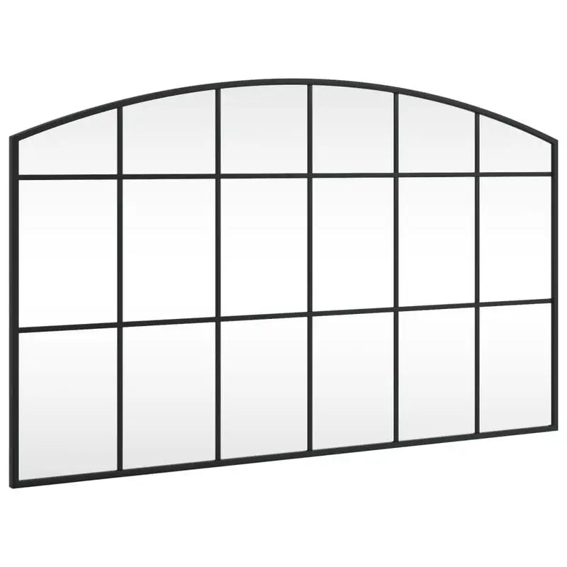 Miroir avec cadre en acier