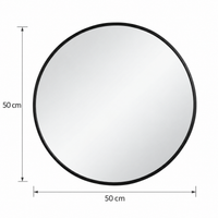 Miroir rond en metal