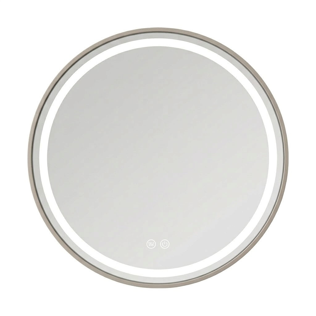 Miroir rond lumineux