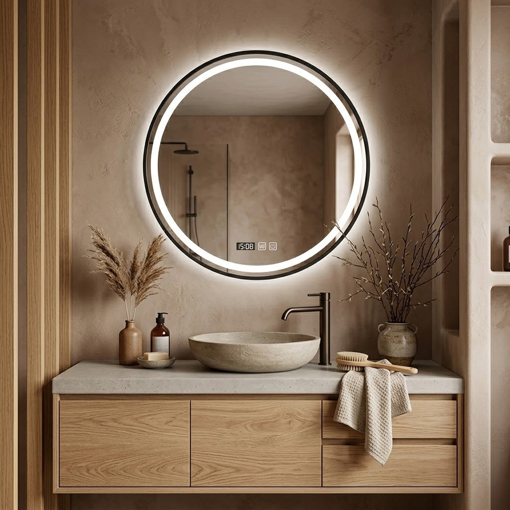Miroir LED rond