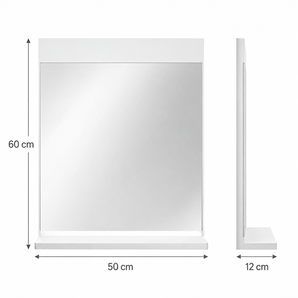 Miroir avec etagere salle de bain