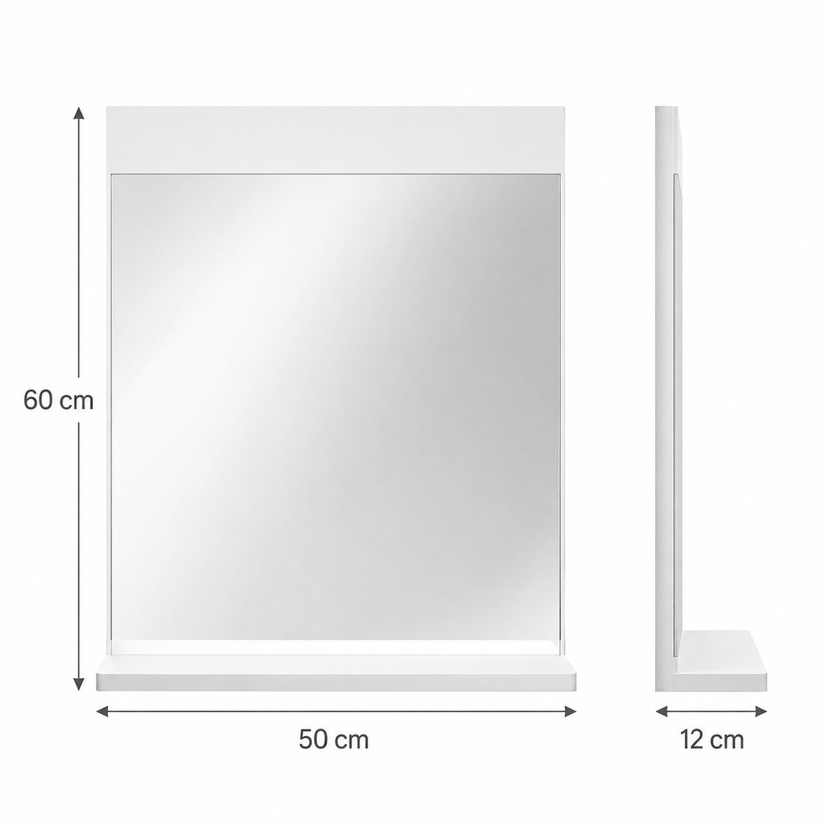 Miroir avec etagere salle de bain