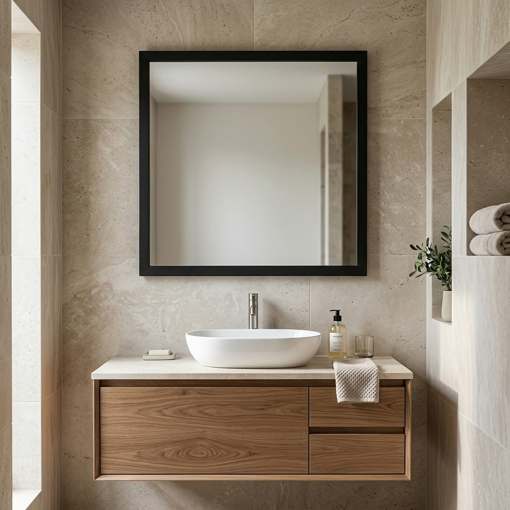 Petit miroir mural