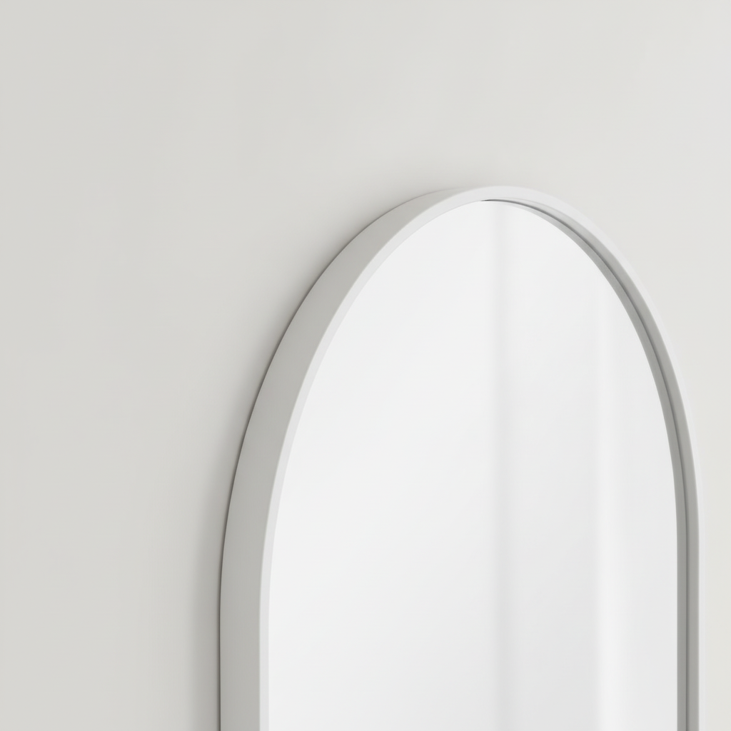Miroir arche blanc