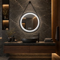 Miroir rond salle de bain lumineux